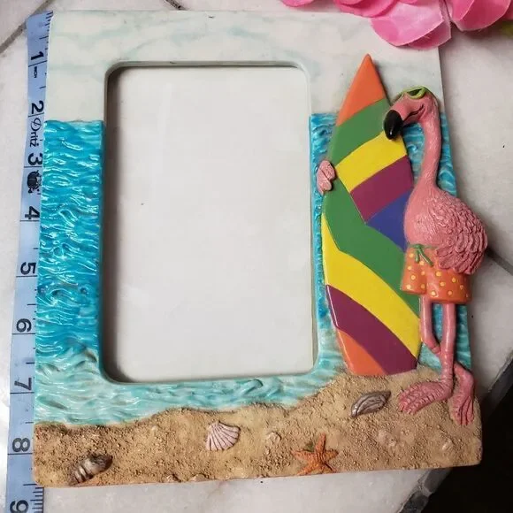 Flamingo ceramic Picture Frame 4x6 - Picture 9 of 13